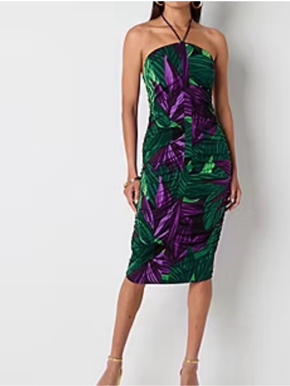 NWT Bold Elements Floral Strapless Bodycon Dress Summer Vacation